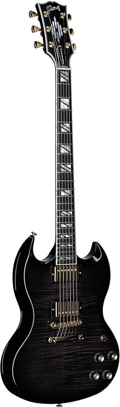Gibson SG Supreme Electric Guitar (with Case), Ebony Burst, Serial Number 219340045, Body Left Front