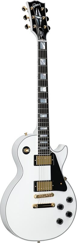 Gibson Les Paul Custom Electric Guitar (with Case), Alpine White, Serial Number CS402589, Body Left Front