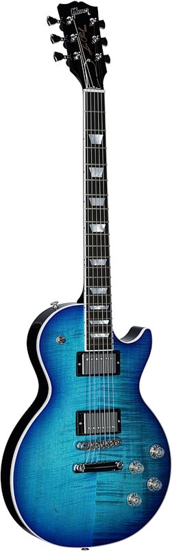 Gibson Les Paul Modern Figured AAA Electric Guitar (with Case), Cobalt Burst, Serial Number 217940198, Body Left Front