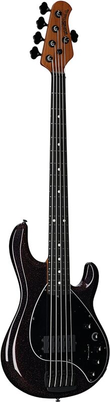 Ernie Ball Music Man DarkRay 5 Electric Bass Guitar (with Case), Dark Rainbow, Serial Number S10929, Body Left Front