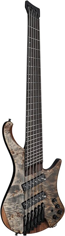 Ibanez EHB1506MS Bass Guitar, 6-String (with Gig Bag), Flat Black Ice, Serial Number I240500085, Body Left Front