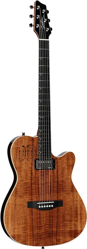 Godin A6 Ultra Extreme Electric Guitar (with Gig Bag), Koa, Serial Number 22214117, Body Left Front