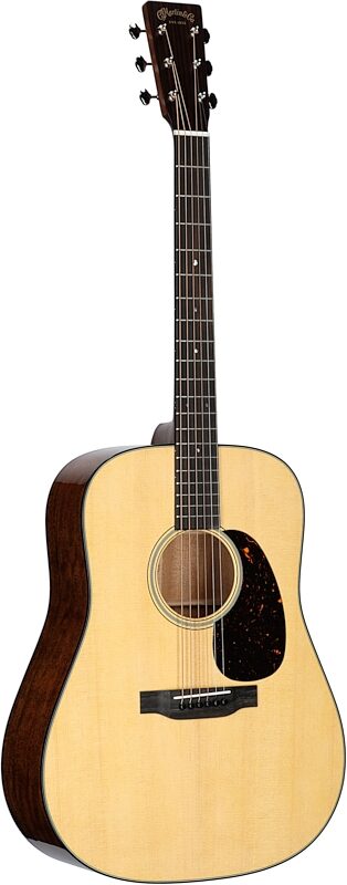 Martin D-18 Dreadnought Acoustic Guitar (with Case), Natural, Serial Number M2878208, Body Left Front