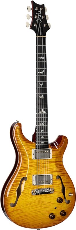 PRS Paul Reed Smith Hollowbody II 10-Top Electric Guitar (with Case), McCarty Sunburst, Serial Number 0386768, Body Left Front