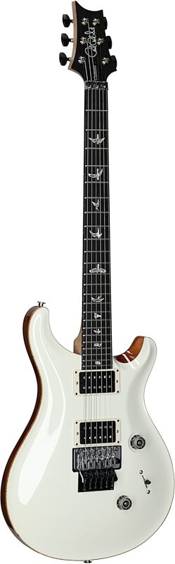 PRS Paul Reed Smith Custom 24 Electric Guitar with Floyd Rose, Antique White, Serial Number 0385697, Body Left Front