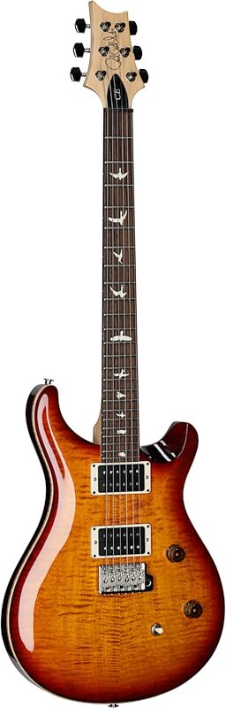 PRS Paul Reed Smith CE24 Electric Guitar (with Gig Bag), Dark Cherry Sunburst, Serial Number 0391138, Body Left Front