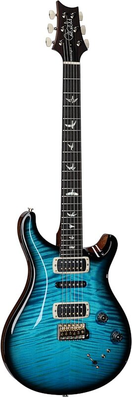 PRS Paul Reed Smith Modern Eagle V 10-Top Electric Guitar, (with case), Carroll Blue Smokeburst, Serial Number 0386886, Body Left Front