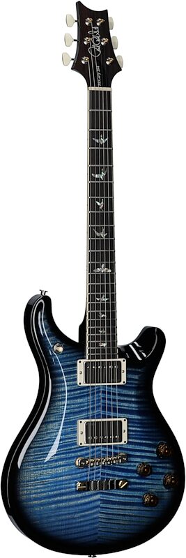 PRS Paul Reed Smith McCarty 594 Electric Guitar (with Case), Faded Blue Jean Wraparound Smoke, Serial Number 0385714, Body Left Front