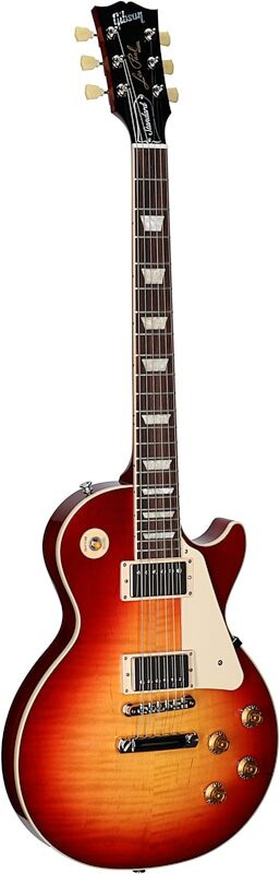 Gibson Exclusive '50s Les Paul Standard AAA Flame Top Electric Guitar (with Case), Heritage Cherry Sunburst, Serial Number 222540135, Body Left Front