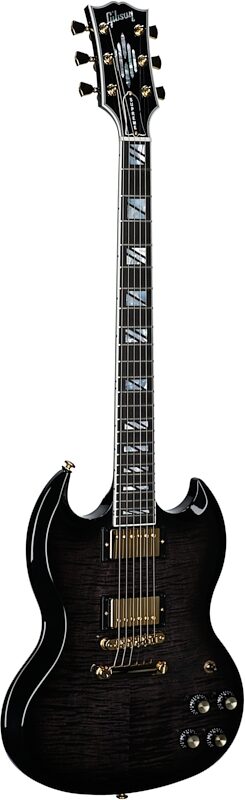 Gibson SG Supreme Electric Guitar (with Case), Ebony Burst, Serial Number 213640038, Body Left Front