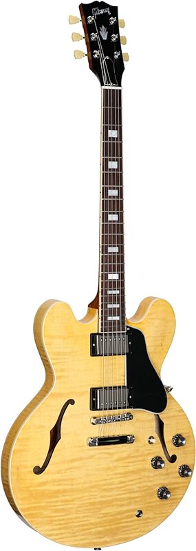 Gibson ES-335 Figured Electric Guitar (with Case), Antique Natural, Serial Number 218040184, Body Left Front