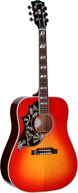 Gibson Hummingbird Standard Acoustic-Electric Guitar, Left-Handed (with Case), Vintage Cherry Sunburst, Serial Number 22254086, Body Left Front