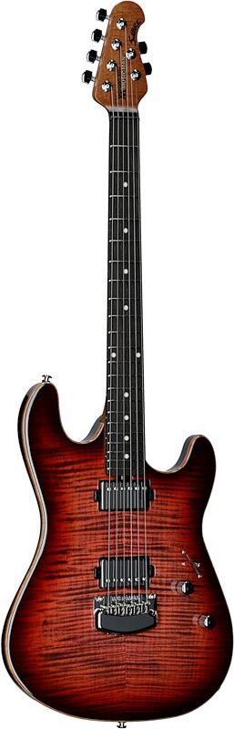 Ernie Ball Music Man Sabre Electric Guitar (with Case), Backdraft, Serial Number H07704, Body Left Front