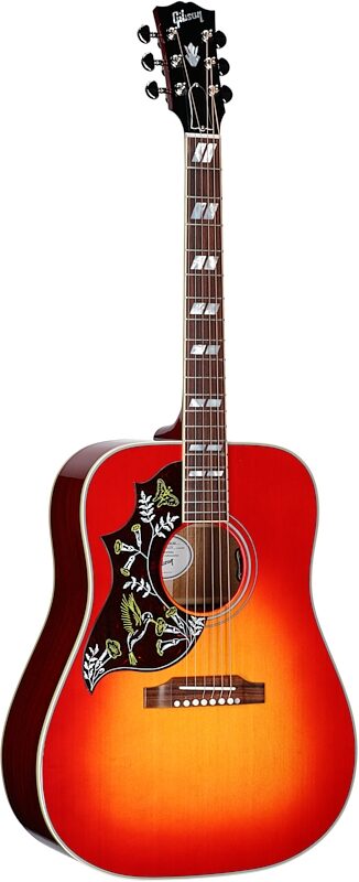 Gibson Hummingbird Standard Acoustic-Electric Guitar, Left-Handed (with Case), Vintage Cherry Sunburst, Serial Number 22574129, Body Left Front