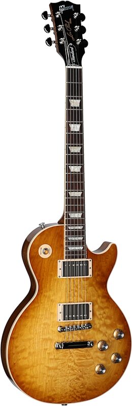 Gibson Exclusive Les Paul Standard 60s AAA Electric Guitar, Quilted Honeyburst, Serial Number 225040020, Body Left Front