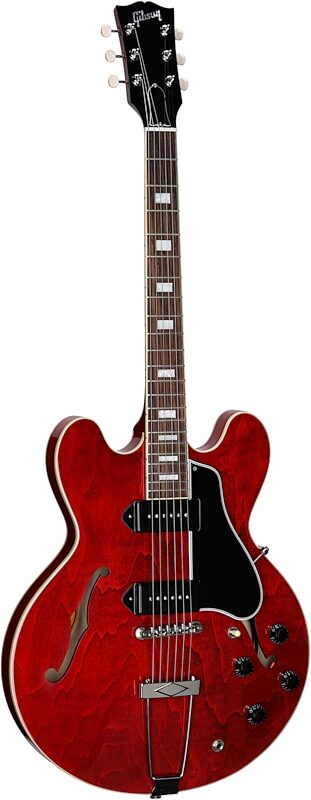 Gibson ES-330 Hollow Body Electric Guitar (with Case), Sixties Cherry, Serial Number 223640224, Body Left Front