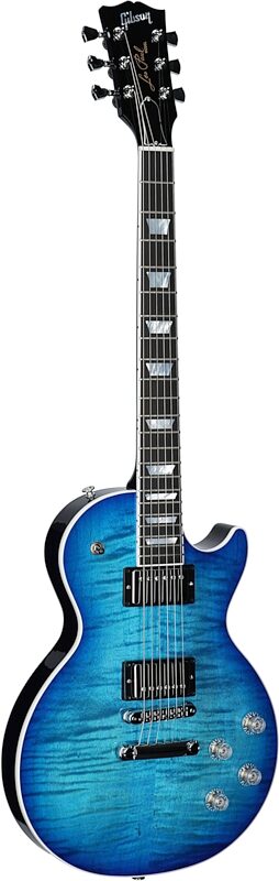 Gibson Les Paul Modern Figured AAA Electric Guitar (with Case), Cobalt Burst, Serial Number 223340032, Body Left Front
