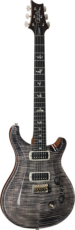 PRS Paul Reed Smith Custom 24-08 10-Top Pattern Thin Electric Guitar (with Case), Charcoal, Serial Number 0394608, Body Left Front