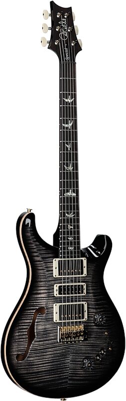 PRS Paul Reed Smith Special Semi-Hollow LTD 10-Top Electric Guitar (with Case), Charcoal Burst, Serial Number 0395984, Body Left Front