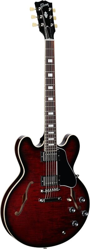 Gibson ES-335 Figured Electric Guitar (with Case), Blood Moon Burst, Serial Number 232040196, Body Left Front
