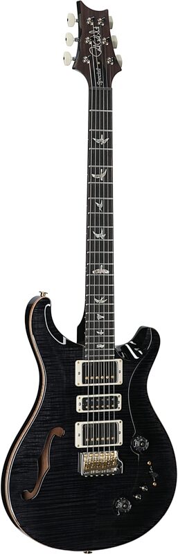 PRS Paul Reed Smith Special Semi-Hollow LTD 10-Top Electric Guitar (with Case), Gray Black, Serial Number 0378815, Body Left Front