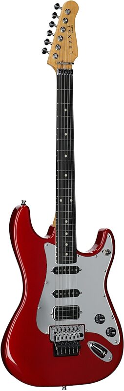 Lerxst Grace Floyd Rose Electric Guitar (with Case), Red, Serial Number 24310929, Body Left Front