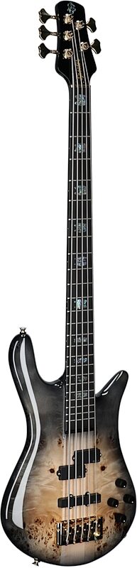 Spector Euro 5 Custom Bass Guitar (with Gig Bag), Natural Black Burst Gloss, Serial Number ]C121NB22356, Body Left Front