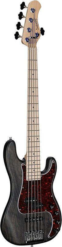 Sadowsky MetroLine 21-Fret Hybrid P/J Bass, 5-String (with Gig Bag), Nirvana Black, Serial Number SML K 004981-24, Body Left Front