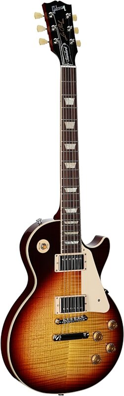 Gibson Les Paul Standard '50s AAA Top Electric Guitar (with Case), Bourbon Burst, Serial Number 231640135, Body Left Front