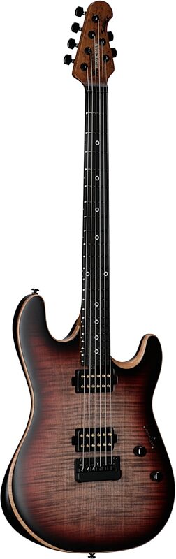 Ernie Ball Music Man Rabea Massaad Sabre Electric Guitar (with Case), Vileblood, Serial Number S11666, Body Left Front