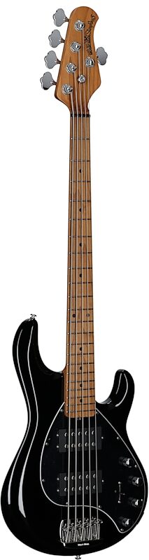Ernie Ball Music Man StingRay 5 Special HH Electric Bass (with Case), Black, Serial Number K05817, Body Left Front