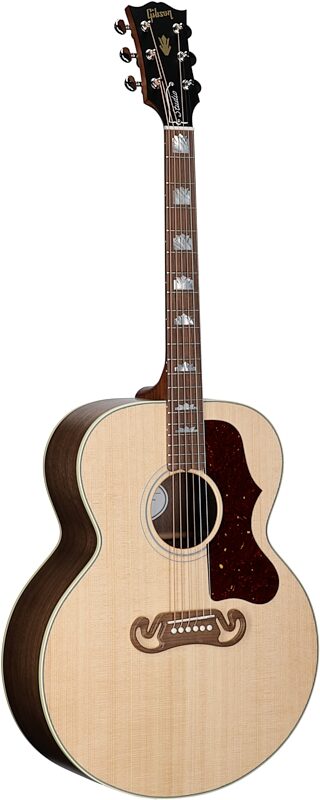 Gibson SJ-200 Studio Walnut Jumbo Acoustic-Electric Guitar (with Case), Satin Natural, Serial Number 20085066, Body Left Front