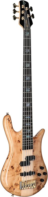 Spector Euro 5 Custom Bass Guitar (with Gig Bag), Natural Gloss, Serial Number ]C121NB22307, Body Left Front