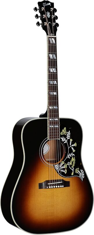 Gibson Hummingbird Standard Acoustic-Electric Guitar (with Case), Vintage Sunburst, Serial Number 23394016, Body Left Front