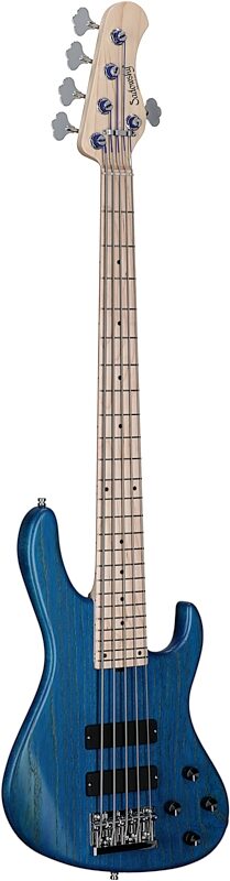 Sadowsky MetroLine 24-fret Modern Bass, 5-String (with Gig Bag), Ocean Blue, Serial Number SML D 004175-24, Body Left Front