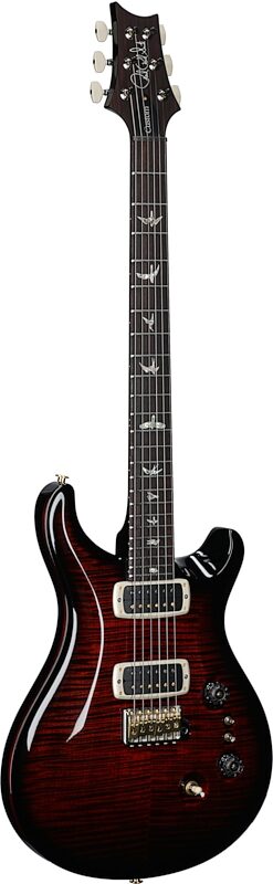 PRS Paul Reed Smith Custom 24-08 10-Top Pattern Thin Electric Guitar (with Case), Fire Smokeburst, Serial Number 0391795, Body Left Front