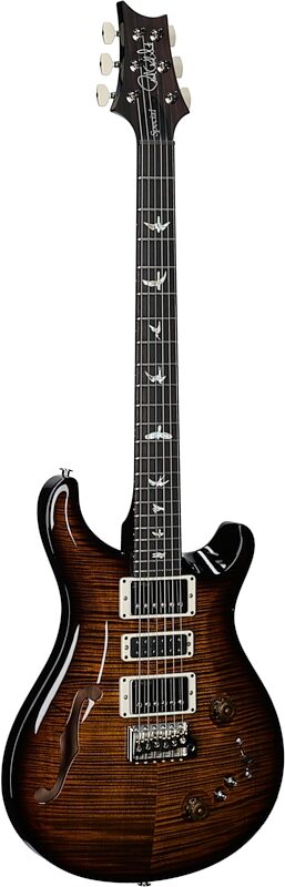 PRS Paul Reed Smith Special Semi-Hollowbody Electric Guitar (with Case), Black Gold Burst, Serial Number 0398850, Body Left Front
