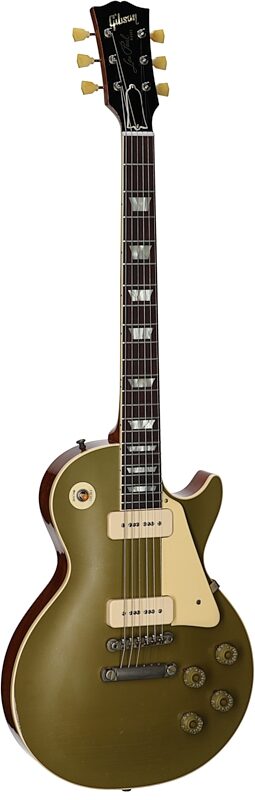 Gibson Limited Edition Custom Shop 1955 NAMM Les Paul Electric Guitar (with Case), Nugget Gold, Serial Number 55166, Body Left Front