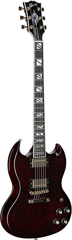 Gibson SG Supreme Electric Guitar (with Case), Wine Red, Serial Number 234040048, Body Left Front