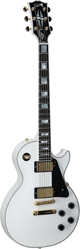 Gibson Les Paul Custom Electric Guitar (with Case), Alpine White, Serial Number CS500413, Body Left Front