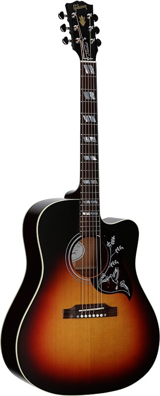 Gibson Hummingbird Studio EC Acoustic-Electric Guitar (with Case), Tri-Burst Satin, Serial Number 22884048, Body Left Front