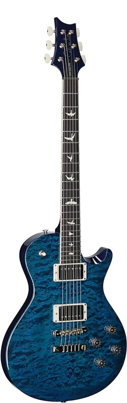 PRS Paul Reed Smith S2 McCarty 594 Singlecut Quilt Electric Guitar (with Gig Bag), Blue Matteo, Serial Number S2080087, Body Left Front