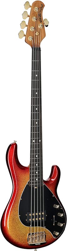 Ernie Ball Music Man StingRay 5 Special Electric Bass, 5-String (with Case), Cherry Punch, Serial Number K06124, Body Left Front