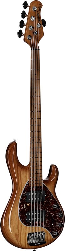 Ernie Ball Music Man StingRay 5 Special HH Electric Bass (with Case), Hot Honey, Serial Number K06091, Body Left Front