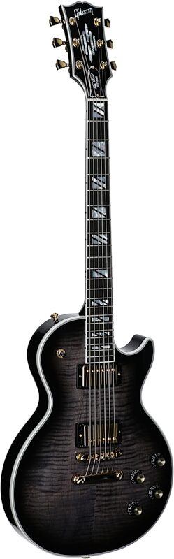 Gibson Les Paul Supreme AAA Figured Electric Guitar (with Case), Transparent Ebony Burst, Serial Number 232640206, Body Left Front