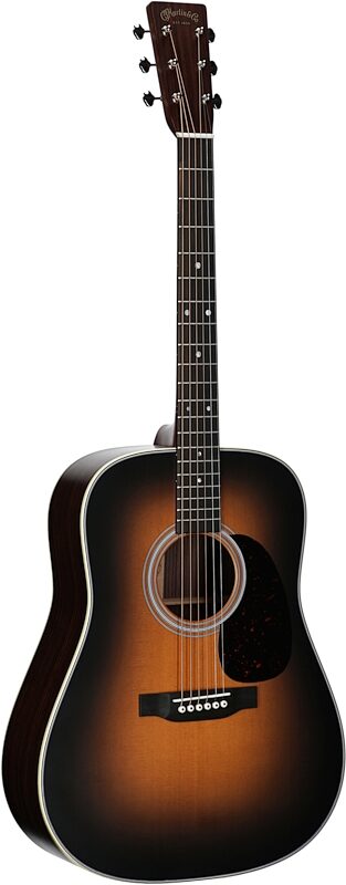 Martin D-28 Satin Acoustic Guitar (with Case), Burst, Serial Number M2914951, Body Left Front