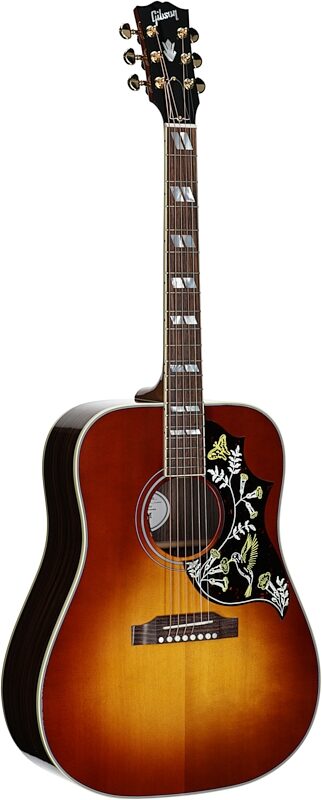 Gibson Hummingbird Standard Rosewood Acoustic-Electric Guitar (with Case), Rosewood Burst, Serial Number 23024068, Body Left Front
