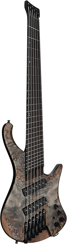 Ibanez EHB1506MS Bass Guitar, 6-String (with Gig Bag), Flat Black Ice, Serial Number 211P02I230711437, Body Left Front