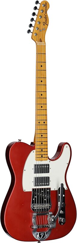 Fender Stories Mike Campbell Telecaster Electric Guitar, Maple Fingerboard (with Case), Red Dog, Serial Number MC250435, Body Left Front