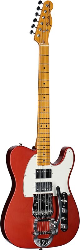 Fender Stories Mike Campbell Telecaster Electric Guitar, Maple Fingerboard (with Case), Red Dog, Serial Number MC240104, Body Left Front